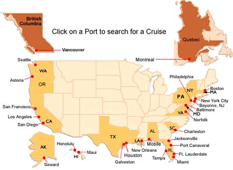 To find a Port of Entry in your state or territory, select it in the map below or use the form in the right column.